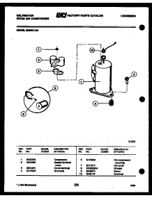 06 - Compressor parts for Frigidaire Air Conditioner M205G1QA from AppliancePartsPros.com
