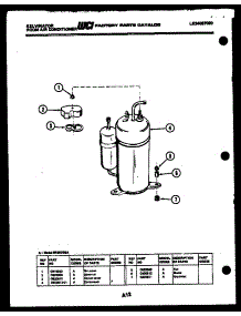05 - Compressor parts for Frigidaire Air Conditioner M528D2SA from AppliancePartsPros.com