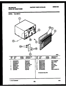 03 - Cabinet Parts parts for Frigidaire Air Conditioner KAL102S1A1 from AppliancePartsPros.com