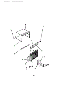 02 - Cabinet, Front, Wrapper parts for Frigidaire Air Conditioner M316C2QA from AppliancePartsPros.com