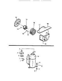 04 - Air Handling Parts,  Compressor parts for Frigidaire Air Conditioner M316C2QA from AppliancePartsPros.com