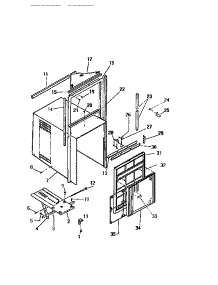 02 - Cabinet, Front, Wrapper parts for Frigidaire Air Conditioner MH110C1UA from AppliancePartsPros.com