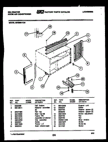 06 - Cabinet And Installation Parts parts for Frigidaire Air Conditioner MH208H1QA from AppliancePartsPros.com