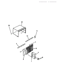 02 - Cabinet, Front, Wrapper parts for Frigidaire Air Conditioner SH310C1QA from AppliancePartsPros.com