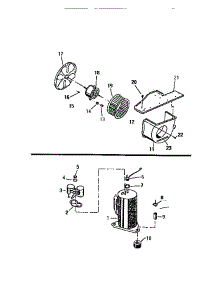 04 - Air Handling Parts, Compressor parts for Frigidaire Air Conditioner SH310C1QA from AppliancePartsPros.com