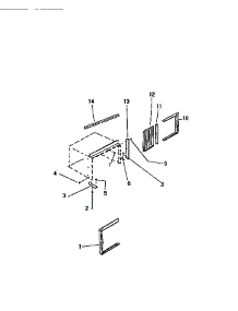 05 - Window Mounting Parts parts for Frigidaire Air Conditioner SH310C1QA from AppliancePartsPros.com