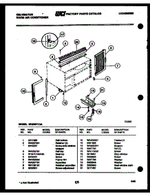 06 - Cabinet And Installation Parts parts for Frigidaire Air Conditioner MH208F1QA from AppliancePartsPros.com