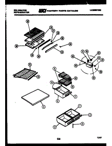04 - Shelves And Supports parts for Frigidaire Refrigerator TSI180EN0D from AppliancePartsPros.com