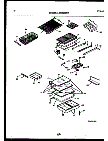 06 - Shelves And Supports parts for Frigidaire Refrigerator TGK190KN0W from AppliancePartsPros.com