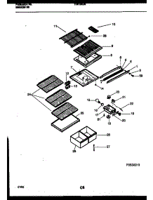 05 - Shelves And Supports parts for Frigidaire Refrigerator THK190JN3W from AppliancePartsPros.com