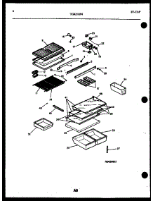 05 - Shelves And Supports parts for Frigidaire Refrigerator TGK210JN0W from AppliancePartsPros.com