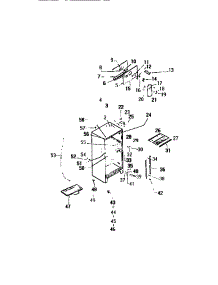 03 - Cabinet W /  Fan Assembly parts for Frigidaire Refrigerator TSK210ANOT from AppliancePartsPros.com
