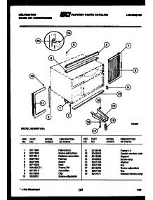 06 - Cabinet And Installation Parts parts for Frigidaire Air Conditioner MH205F1QA from AppliancePartsPros.com