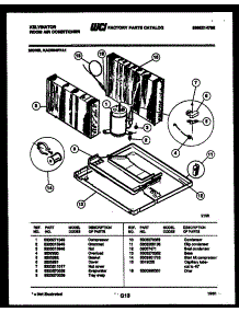 05 - Unit Parts parts for Frigidaire Air Conditioner KAC084P7A1 from AppliancePartsPros.com