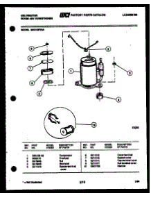 05 - Compressor parts for Frigidaire Air Conditioner MH312F2QA from AppliancePartsPros.com