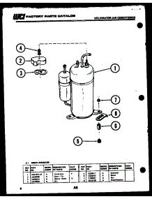 05 - Compressor parts for Frigidaire Air Conditioner MH525C2S5 from AppliancePartsPros.com