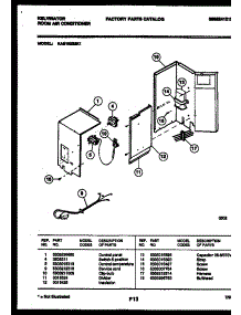 03 - Electrical Parts parts for Frigidaire Air Conditioner KAS182S2K1 from AppliancePartsPros.com