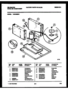 05 - System Parts parts for Frigidaire Air Conditioner KAS182S2K1 from AppliancePartsPros.com