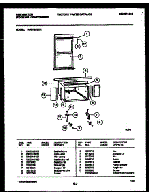 06 - Cabinet And Installation Parts parts for Frigidaire Air Conditioner KAS182S2K1 from AppliancePartsPros.com