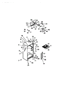 03 - Cabinet W /  Fan Assembly parts for Frigidaire Refrigerator TUK160AN6F from AppliancePartsPros.com