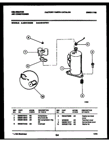 05 - Compressor parts for Frigidaire Air Conditioner KAS184P2K1 from AppliancePartsPros.com