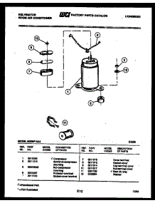 05 - Compressor parts for Frigidaire Air Conditioner M208F1EA1 from AppliancePartsPros.com