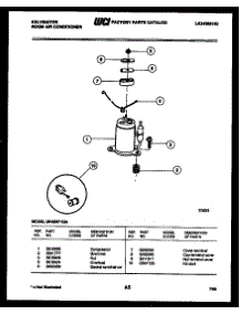 05 - Compressor parts for Frigidaire Air Conditioner MH206F1QA from AppliancePartsPros.com