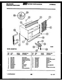 06 - Cabinet And Installation Parts parts for Frigidaire Air Conditioner MH206F1QA from AppliancePartsPros.com