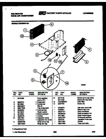 03 - Electrical Parts parts for Frigidaire Air Conditioner MH208G1QA from AppliancePartsPros.com