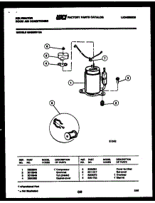 05 - Compressor parts for Frigidaire Air Conditioner MH208G1QA from AppliancePartsPros.com
