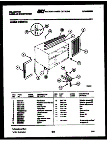 06 - Cabinet And Installation Parts parts for Frigidaire Air Conditioner MH208G1QA from AppliancePartsPros.com