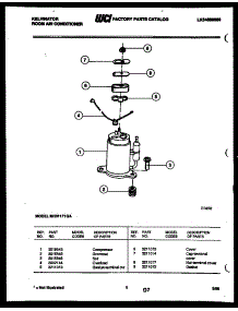 05 - Compressor parts for Frigidaire Air Conditioner MH311F1QA from AppliancePartsPros.com