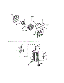 04 - Air Handling Parts, Compressor parts for Frigidaire Air Conditioner MH413C1QA from AppliancePartsPros.com