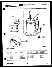 05 - Compressor parts for Frigidaire Air Conditioner MH309F1QA from AppliancePartsPros.com
