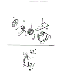 04 - Air Handling Parts, Compressor parts for Frigidaire Air Conditioner S205A1QA from AppliancePartsPros.com