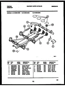 03 - Burner, Manifold And Gas Control parts for Frigidaire Cooktop 14-3038-23-03 from AppliancePartsPros.com