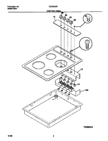 02 - Control Panel parts for Frigidaire Cooktop TEC3X3XCDA from AppliancePartsPros.com