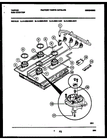03 - Burner, Manifold And Gas Control parts for Frigidaire Cooktop 14-3083-23-01 from AppliancePartsPros.com