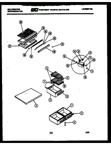 04 - Shelves And Supports parts for Frigidaire Refrigerator TSK160AN7V from AppliancePartsPros.com