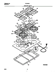 02 - Cooktop Parts parts for Frigidaire Cooktop TGC6X8XCS1 from AppliancePartsPros.com