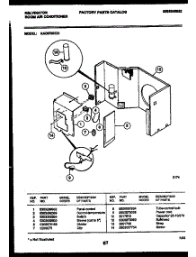 04 - Electrical Parts parts for Frigidaire Air Conditioner KAC072S7Z1 from AppliancePartsPros.com