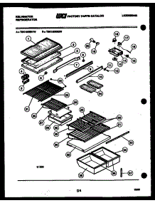 04 - Shelves And Supports parts for Frigidaire Refrigerator TSK180EN2W from AppliancePartsPros.com