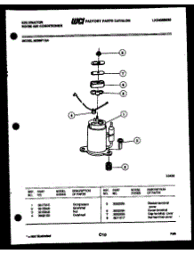 05 - Compressor parts for Frigidaire Air Conditioner M208F1QA from AppliancePartsPros.com