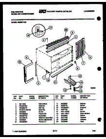 06 - Cabinet And Installation Parts parts for Frigidaire Air Conditioner M208F1QA from AppliancePartsPros.com