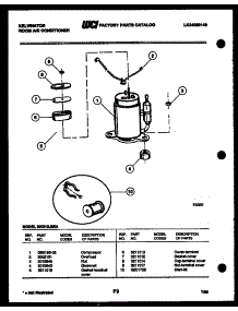 04 - Compressor parts for Frigidaire Air Conditioner MH312F2EA from AppliancePartsPros.com