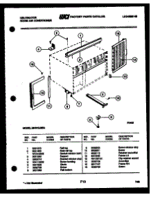 05 - Cabinet And Installation Parts parts for Frigidaire Air Conditioner MH312F2EA from AppliancePartsPros.com