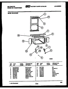 06 - Cabinet And Installation Parts parts for Frigidaire Air Conditioner MH424H2SB from AppliancePartsPros.com
