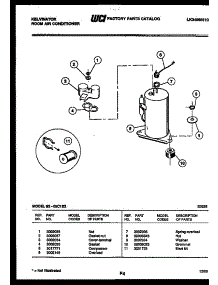 05 - Compressor parts for Frigidaire Air Conditioner S208C1E2 from AppliancePartsPros.com