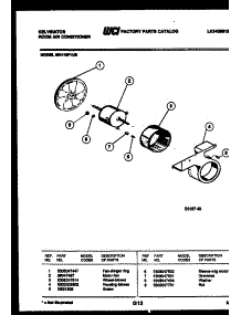 04 - Air Handling Parts parts for Frigidaire Air Conditioner MH110F1UB from AppliancePartsPros.com