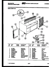 06 - Cabinet And Installation Parts parts for Frigidaire Air Conditioner M208F1QA1 from AppliancePartsPros.com